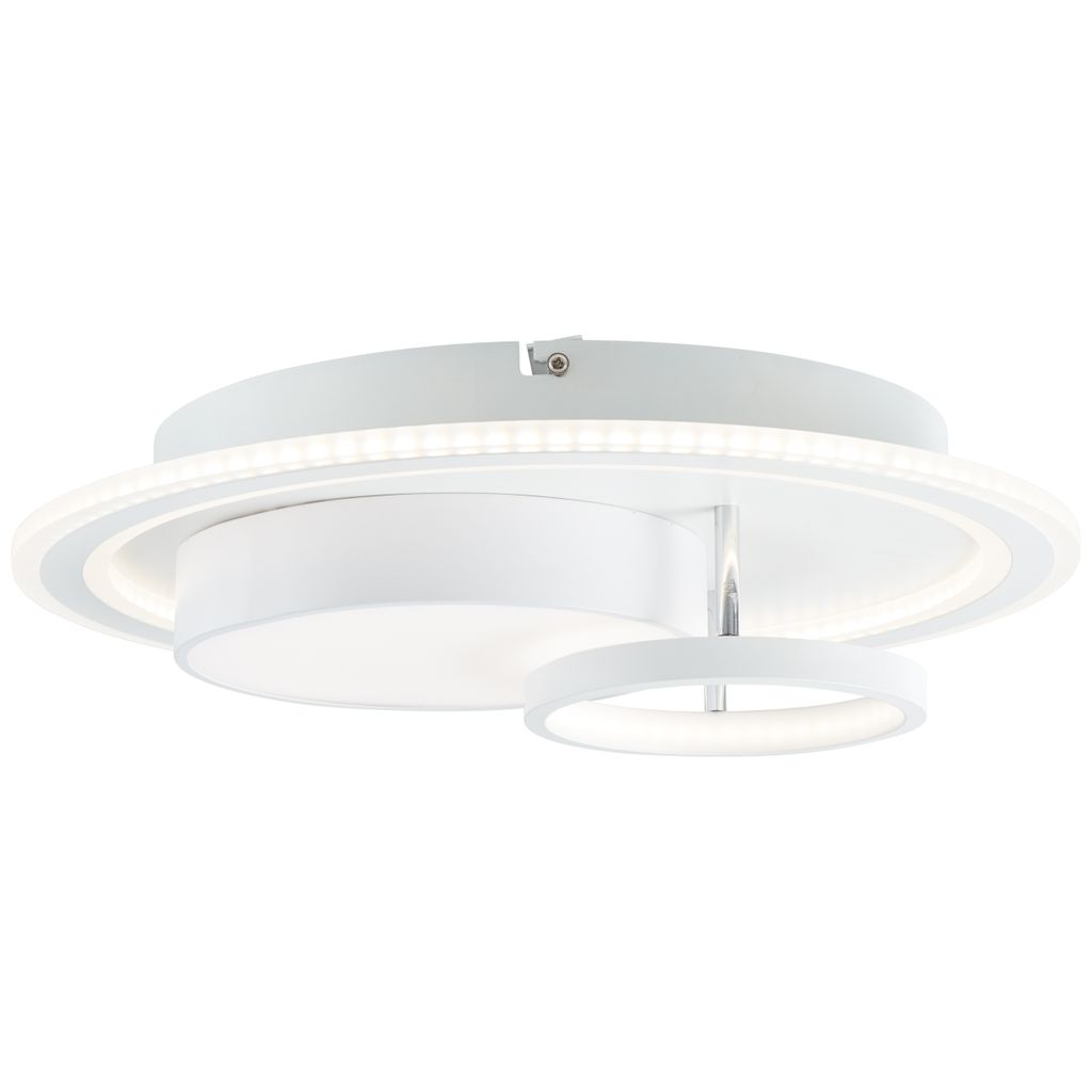 BRILLIANT Sigune LED Deckenleuchte 40x40cm weiß/schwarz Produktbild 
