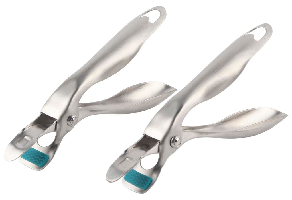 2PCS Edelstahl AntiScald Clip Lebensmittel Teller Zangen Schüssel Gerichte Halter Küche