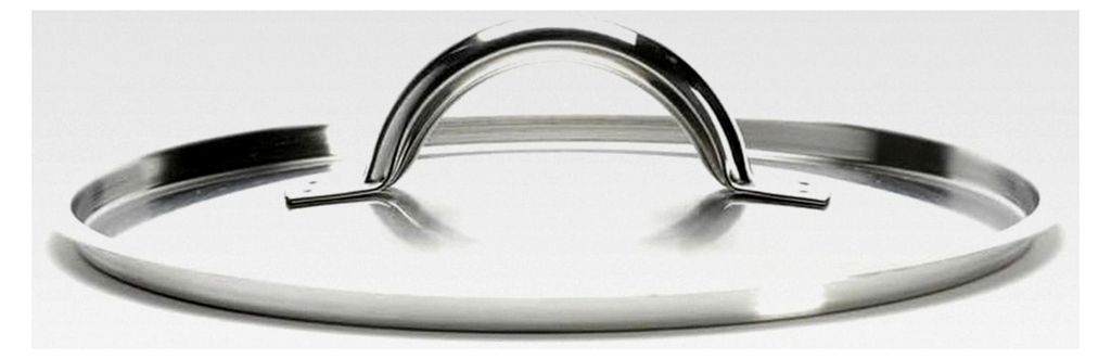 Deckel aus satiniertem Edelstahl - 20 cm - Silber