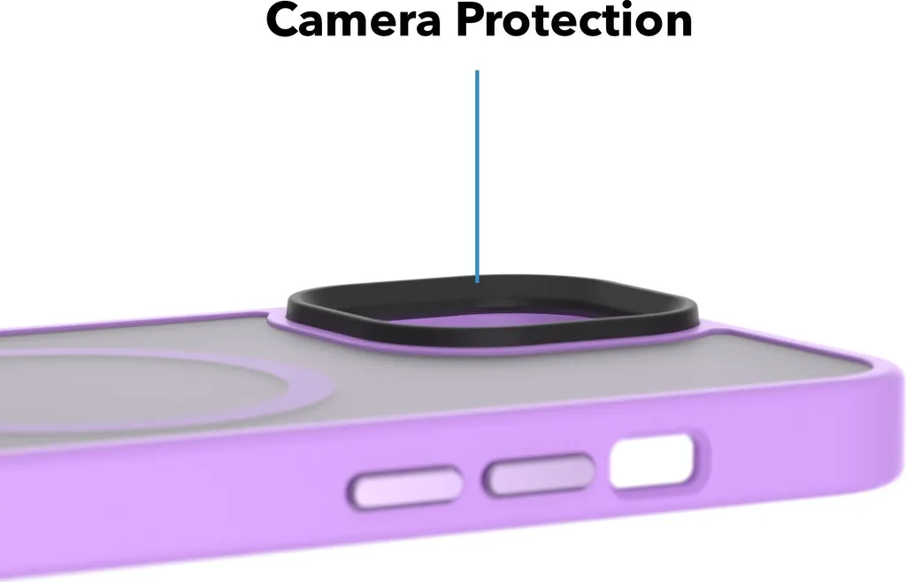 Coque de protection iPhone 14 violette compatible avec MagSafe