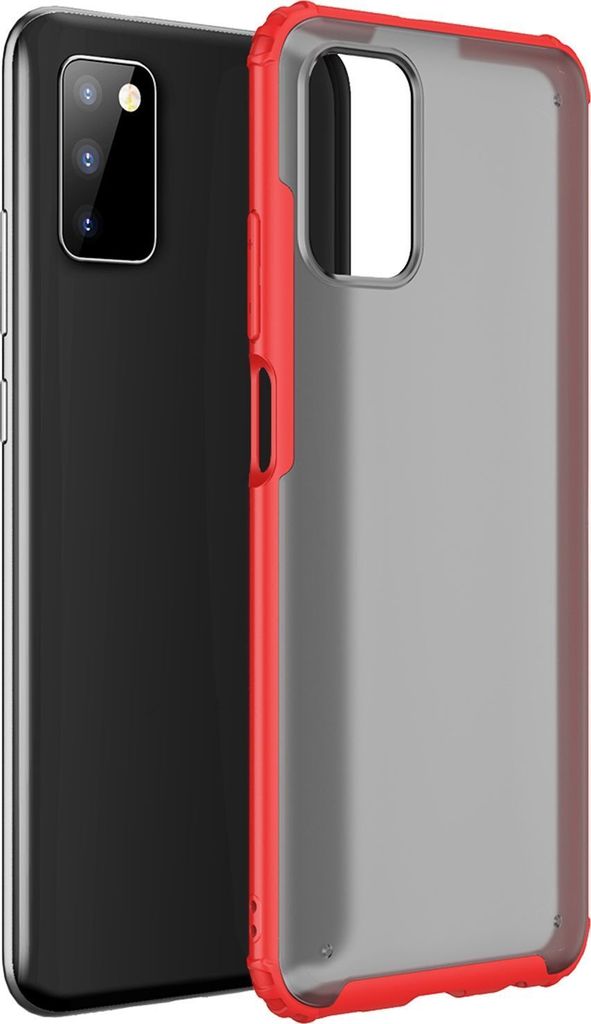 Mobigear Shockproof Samsung Galaxy A03s Hülle Hardcase Backcover Stoßfest - Rot