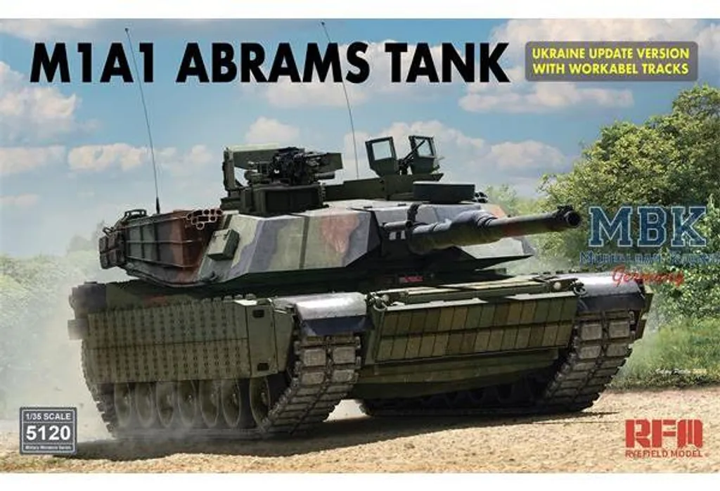 M1A1 Abrams Ukraine RFM5120 : Maquette Haute Précision sans Compromis