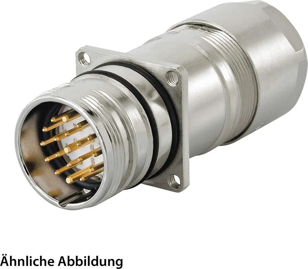 SET HUMMEL incl. contatti M23 Segnale Passaggio a muro Accoppiamento, inserto a saldare dritto Numero di poli 2+16+PE, spina Parete posteriore,