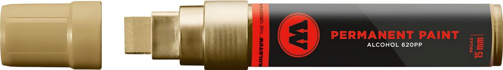 Molotow Marker Permanent Paint 620PP Alcohol, 15 mm, chromgold II