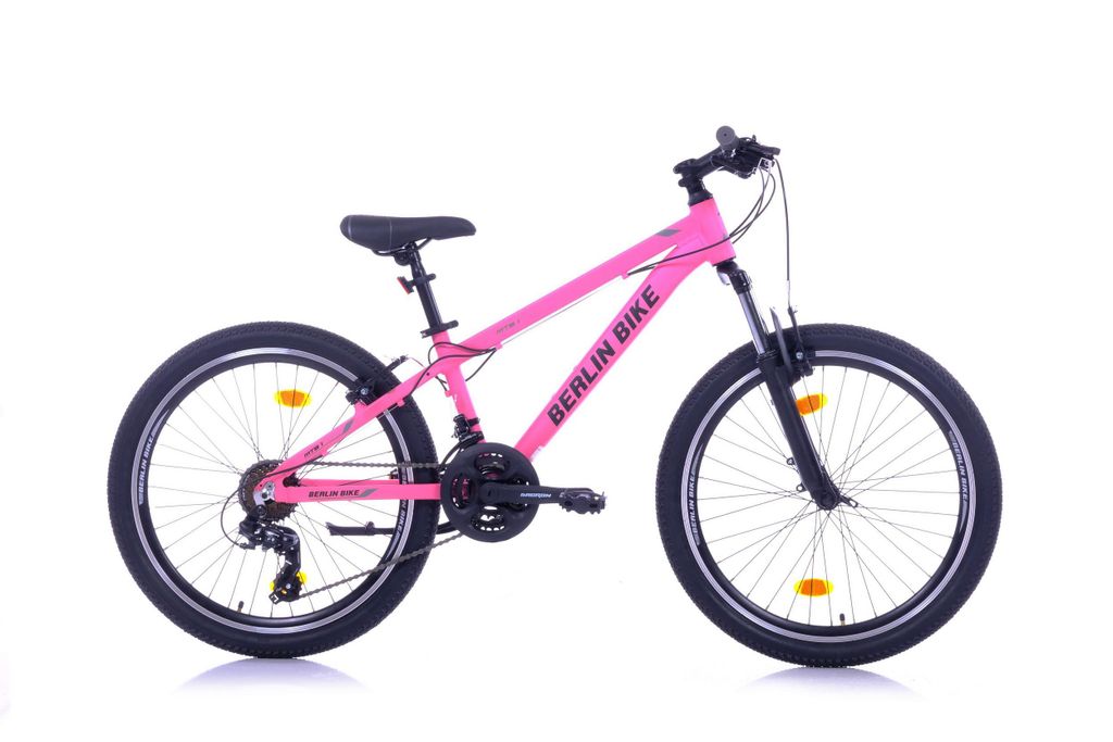 Mountainbike 24 Zoll Mountainbike mit Aluminium-Rahmen – Rosa