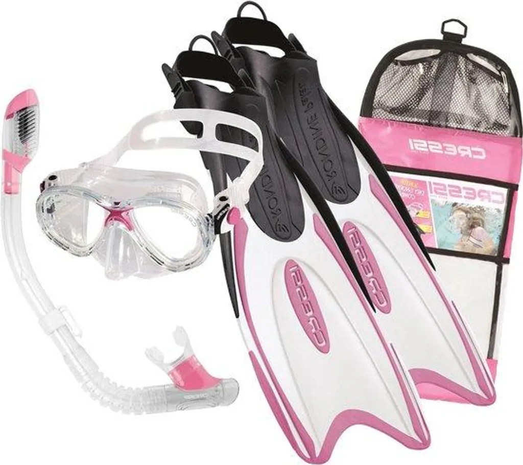 Panoplie masque et tuba enfant pour randonnée palmée Palau réglable