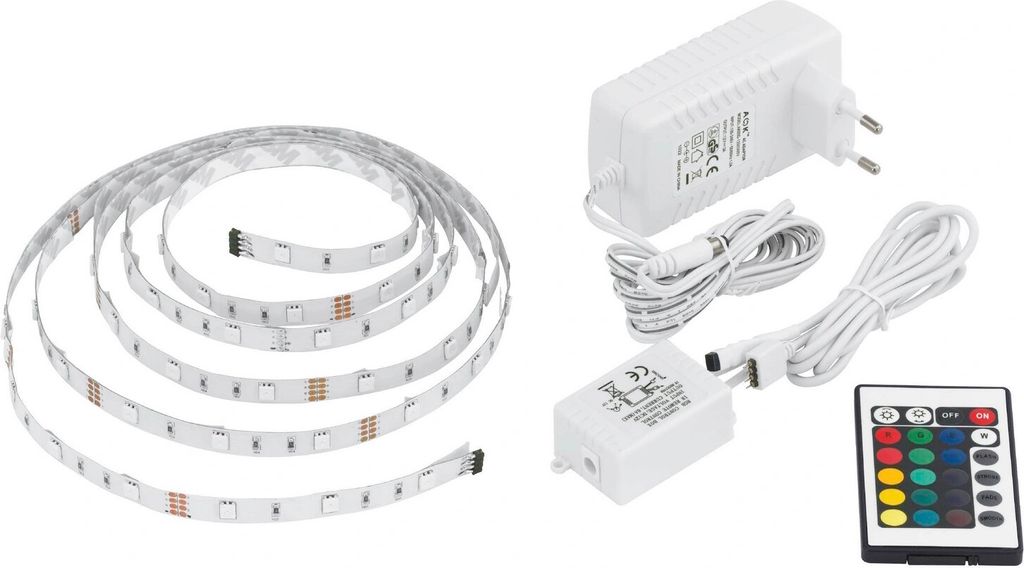 Eglo 6m LED Streifen Set RGB 20W dimmbar + Fernbedienung 13533
