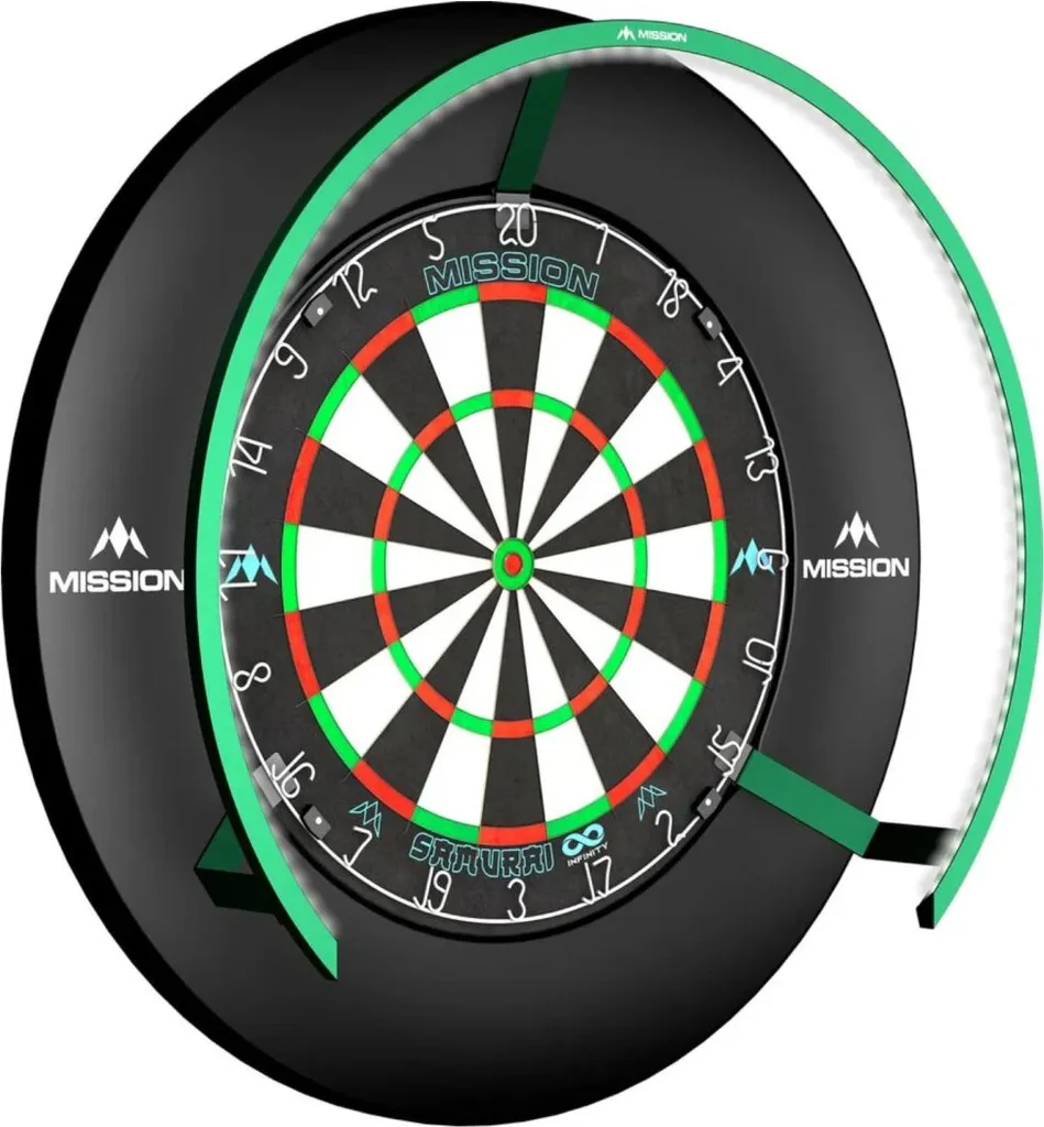 Éclairage de Cible Fléchettes Torus 270 Light Vert idéal pour Garage - 6