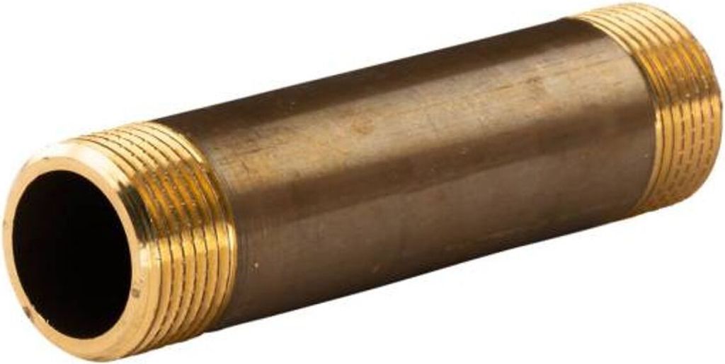Messing Gewinde-Fitting Distanz Doppelnippel 3/4'-3/4' L= 100 mm, schwere Ausführung