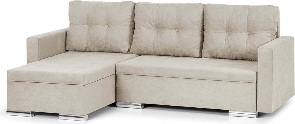 FOLLER Ecksofa mit Schlaffunktion - Beige