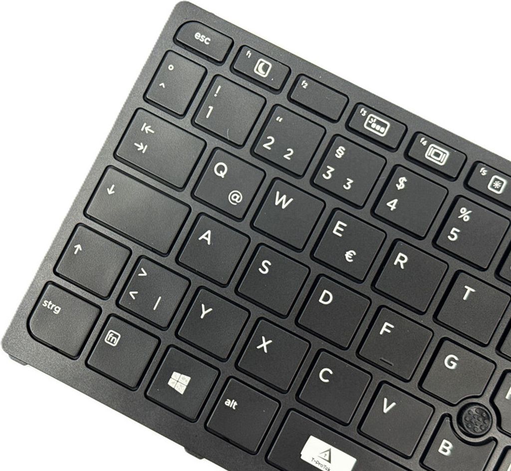 DEUTSCHE - Tastatur Keyboard mit Beleuchtung, Rahmen kompatibel für HP ZBook 15u G3