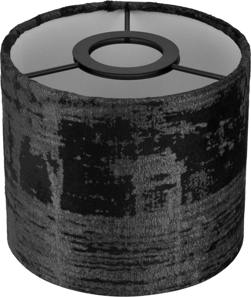 Lampenschirm Vintage schwarz Ø14cm, (KE08)