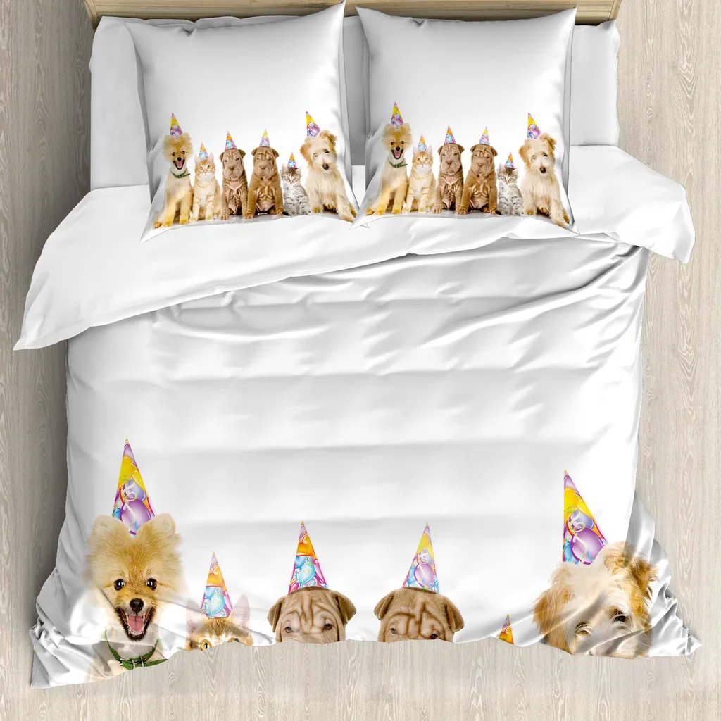 Set Letto ABAKUHAUS Animali Compleanno 200x200 Antiacaro