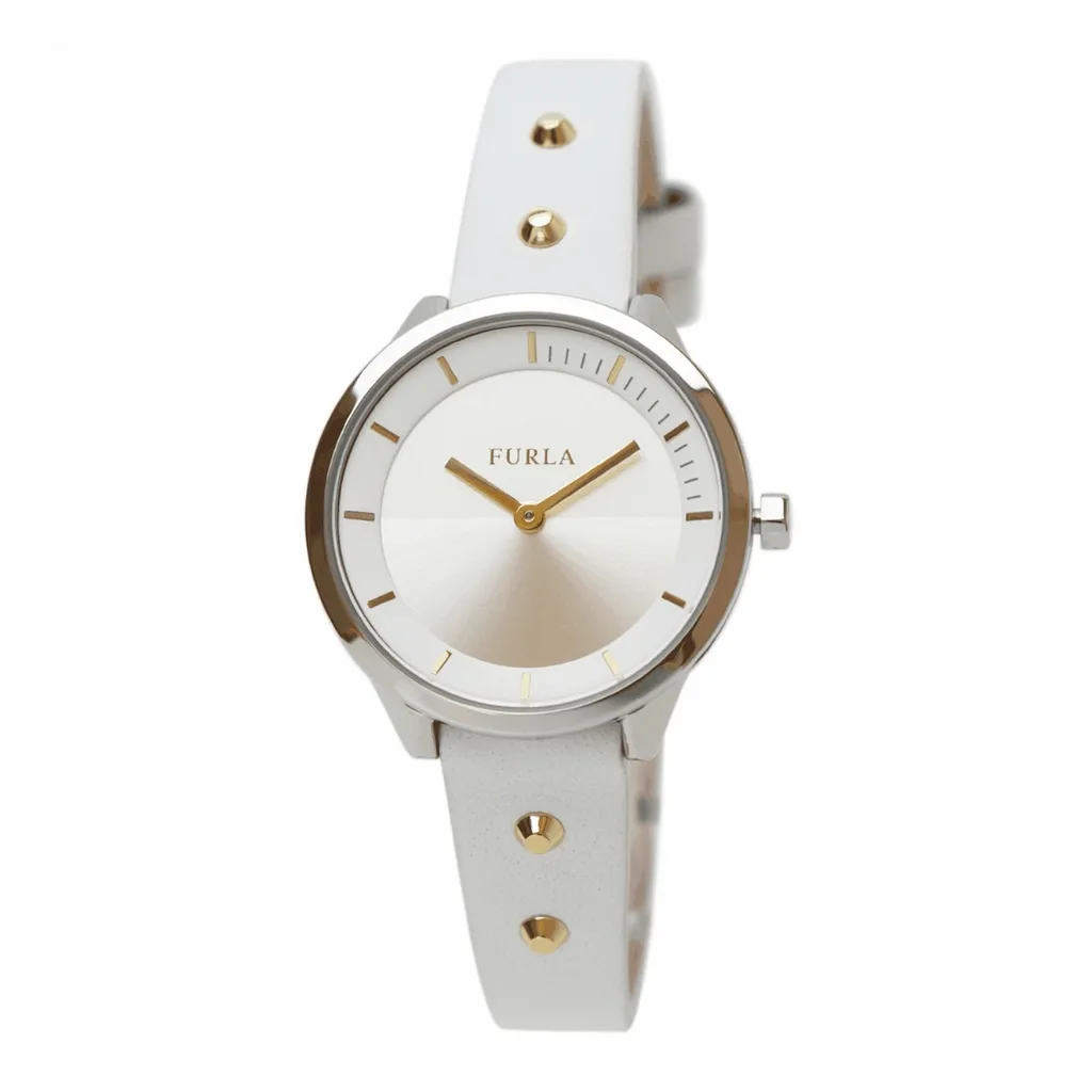 Regalo Donna: Orologio Furla Metropolis R4251102524 Pelle Bianca