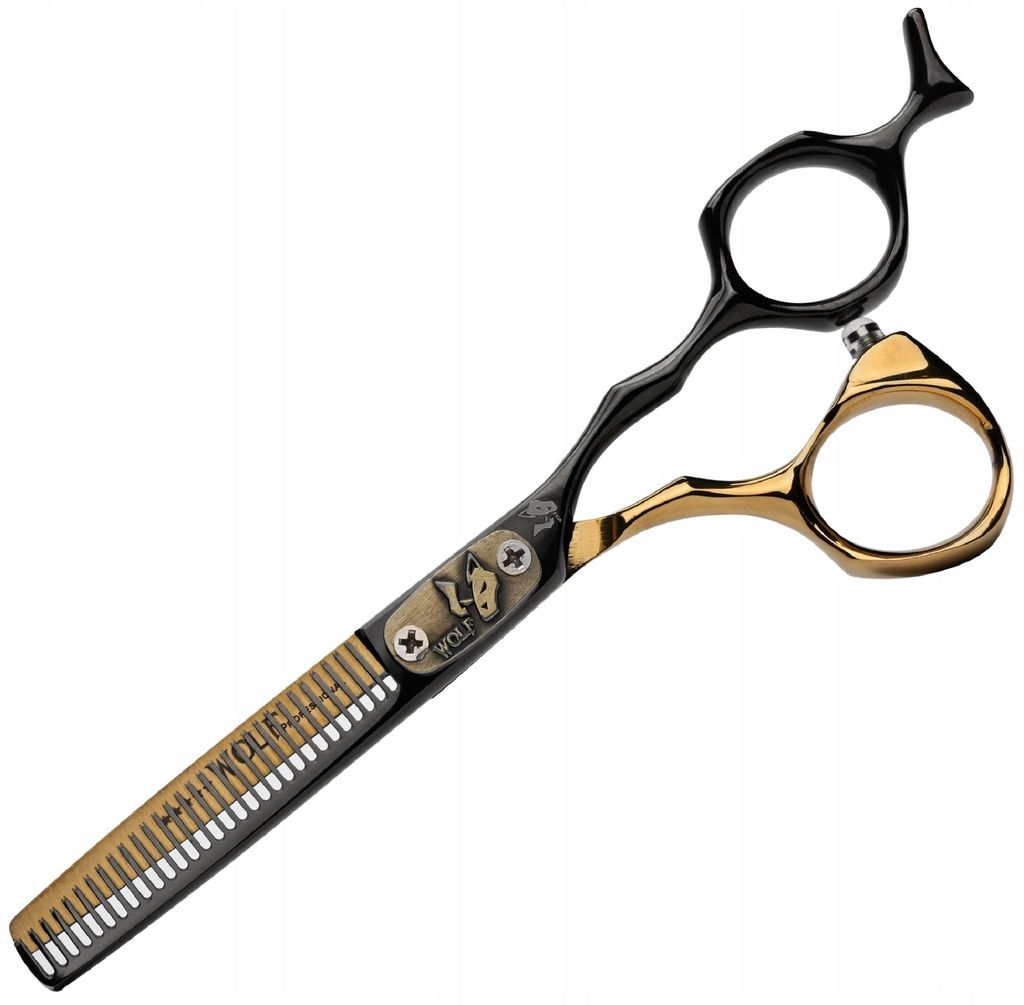 WOLF Degloving Rechtshänderschere 5,5 Edle Offset-Frisierschere für den Salon Professional line