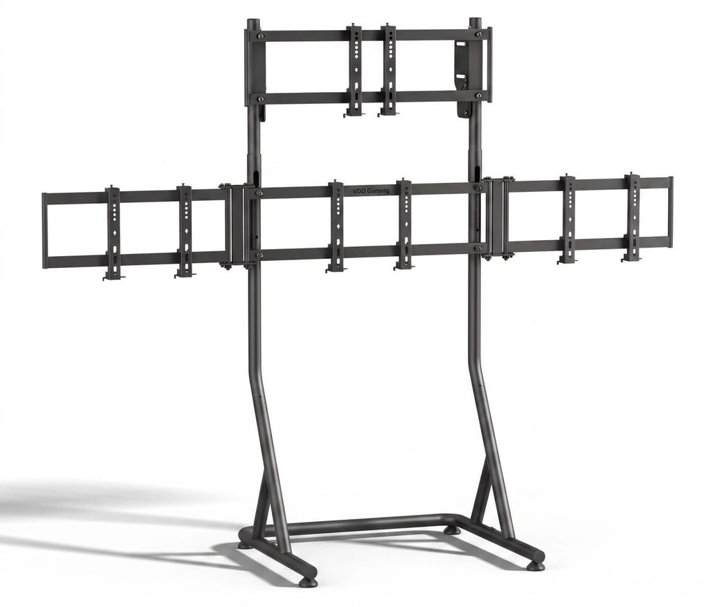 VDD Gaming Quadruple Monitor Standaard voor Racing Productafbeelding 