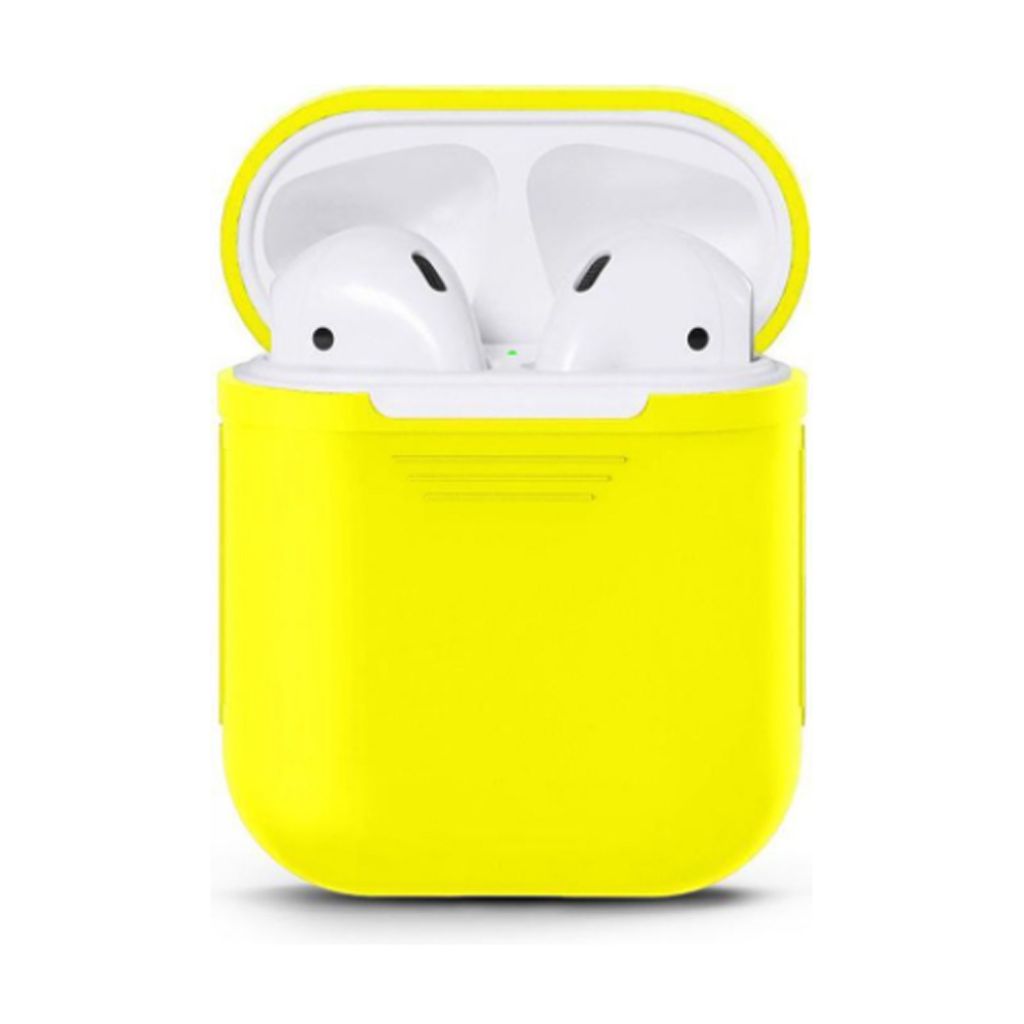 Smartphonica AirPods 1/2 Silikonhülle - Gelb