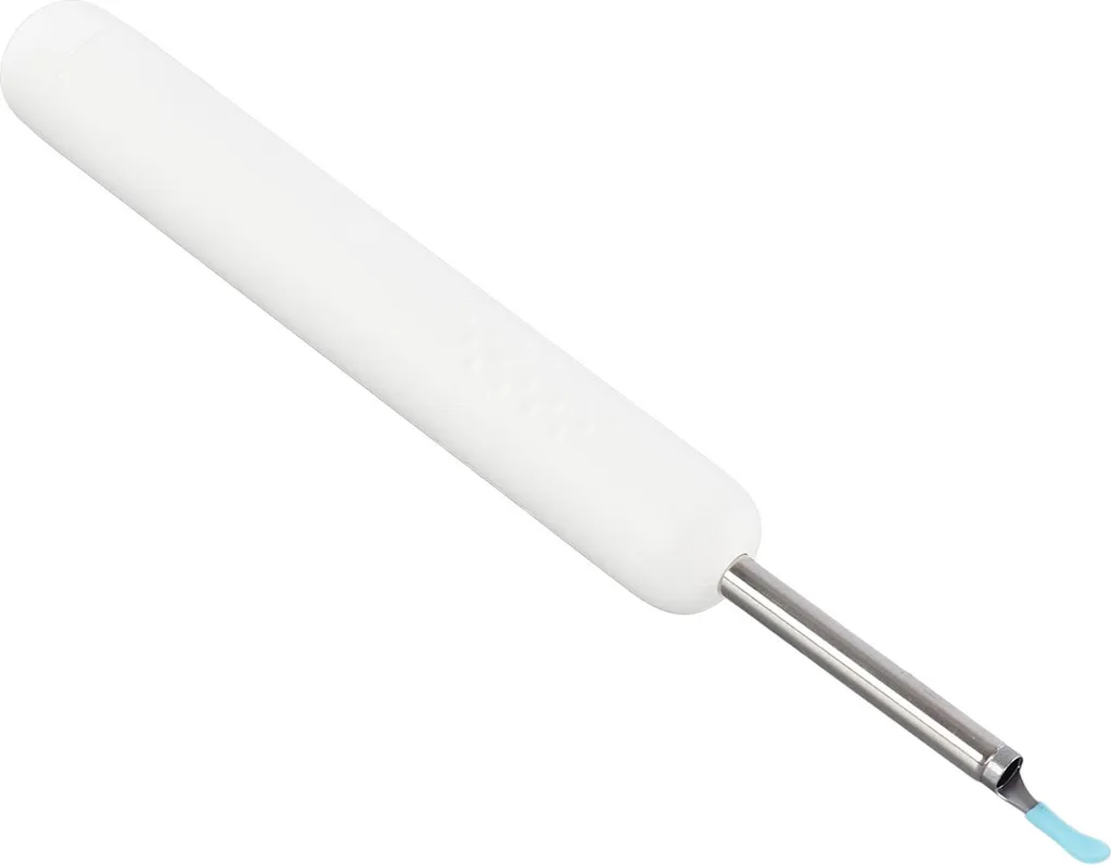 Outil d'Extraction de Cérumen Connecté avec Endoscope 1080P HD Blanc