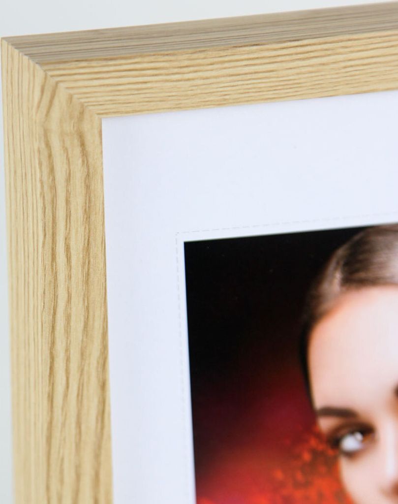 2er 3er 5er Set Holz Bilderrahmen Lifestyle Plexi Foto Rahmen Collage Wanddeko Poster HR-25 - Farbe: 2er Pack Natur | Format: 40x50