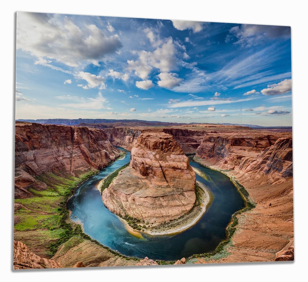 Wallario Herdabdeckplatte aus Glas, Größe 60 x 52 cm 1-teilig, Motiv Grand Canyon