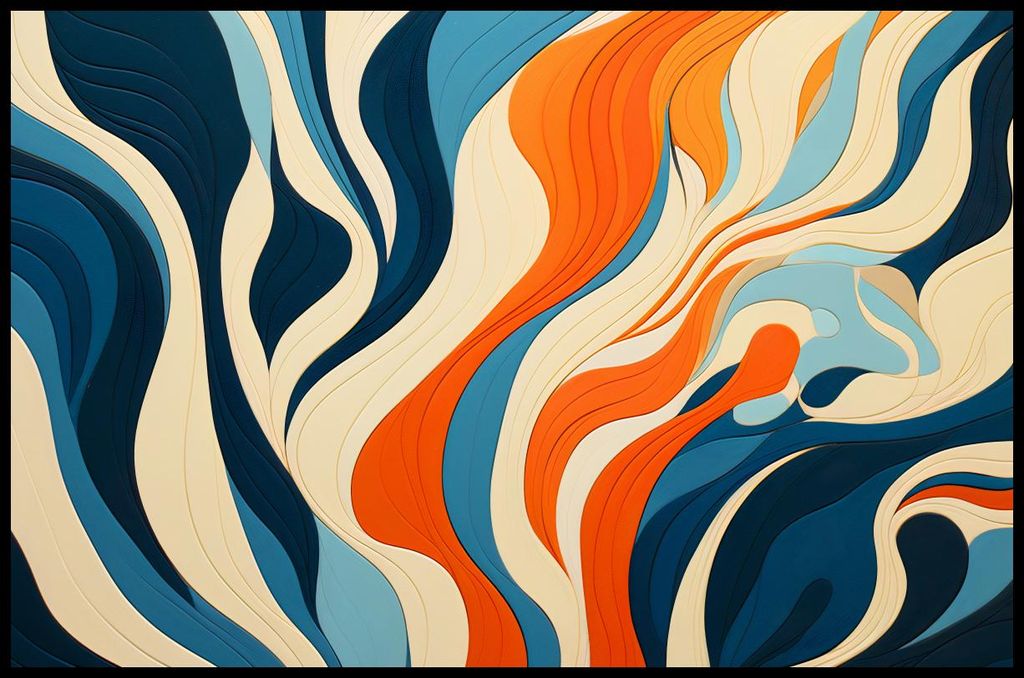 Plakat 91,5x60cm Ozeanwellen
