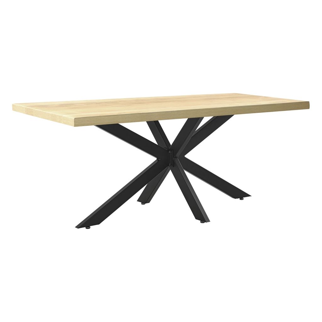 In And OutdoorMatch Matrix Leg Yono - Tischbein - 150x78x71 cm - Mattschwarz - Stahl pulverbeschichtet und Eisen