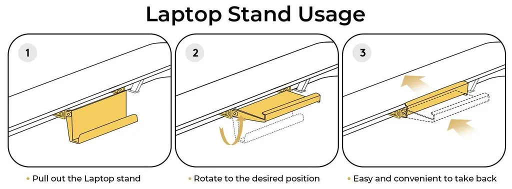 Bureau Blanc Réglable DTS118 : Surface Anti-rayures et Support Moniteur - 11