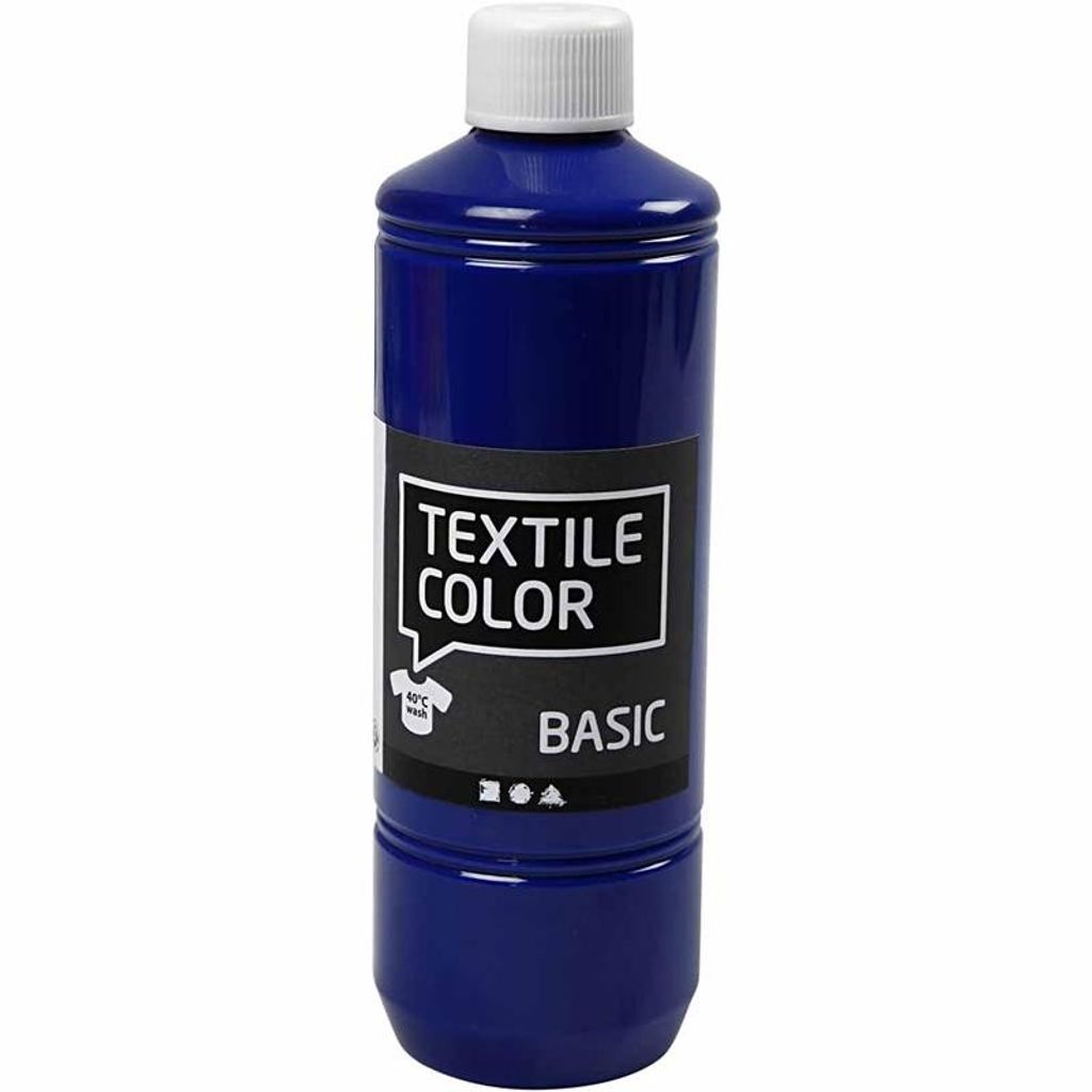 Creativ Company Textilfarbe Primärblau 500ml - Stoffmalerei