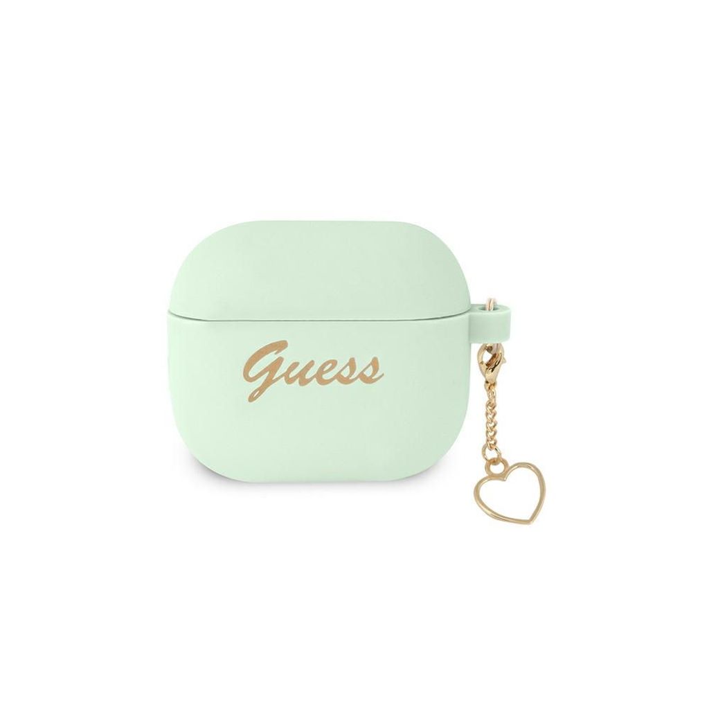 Guess GUA3LSCHSN AirPods 3 Cover grün/grün Silikon Charm Heart Collection
