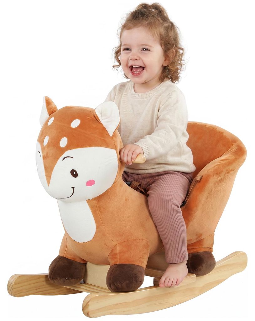 AIYAPLAY Kinder Schaukelpferd im Hirsch-Design, stabiles Produktbild 