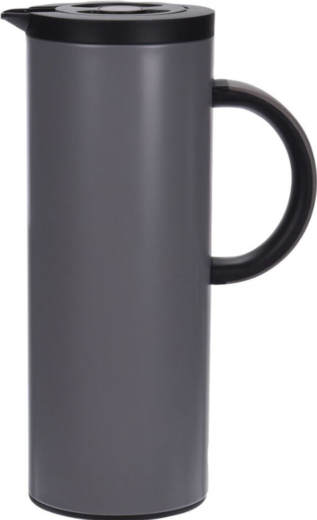 Doppelwandiger Thermobecher Excellent Houseware, Edelstahl/Glas, 11x30 cm, 1000 ml, grau