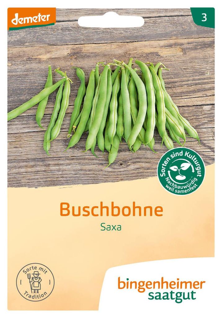 Bingenheimer Saatgut Buschbohne Saxa 1 Stück