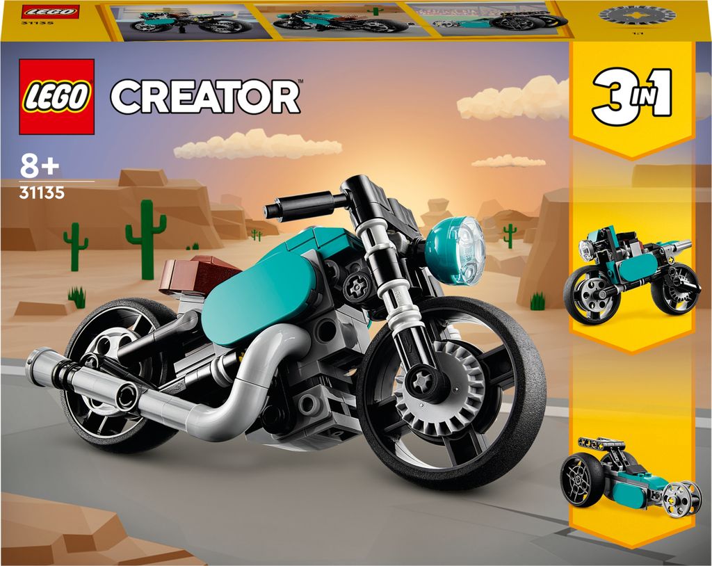 LEGO Creator Motocicletta Vintage 31135 - Set 3 in 1, 128 Immagine del prodotto 