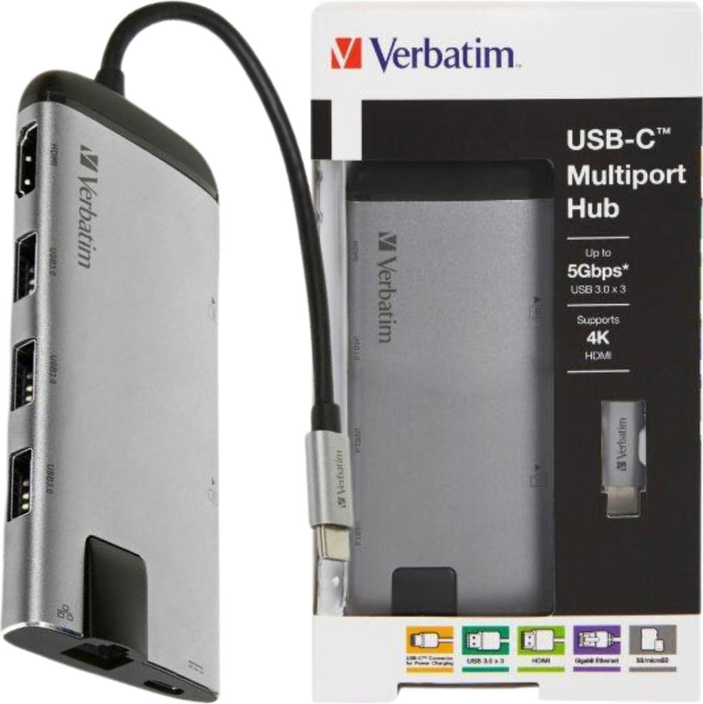 Verbatim 49142, USB 3.2 Gen 1 (3.1 Gen 1) Type-C, Czarny, Zdjęcie produktu 