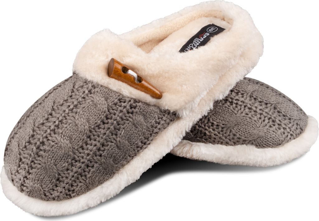 Damen Pantoffeln, Warme Plüsch Hausschuhe Indoor Produktbild 