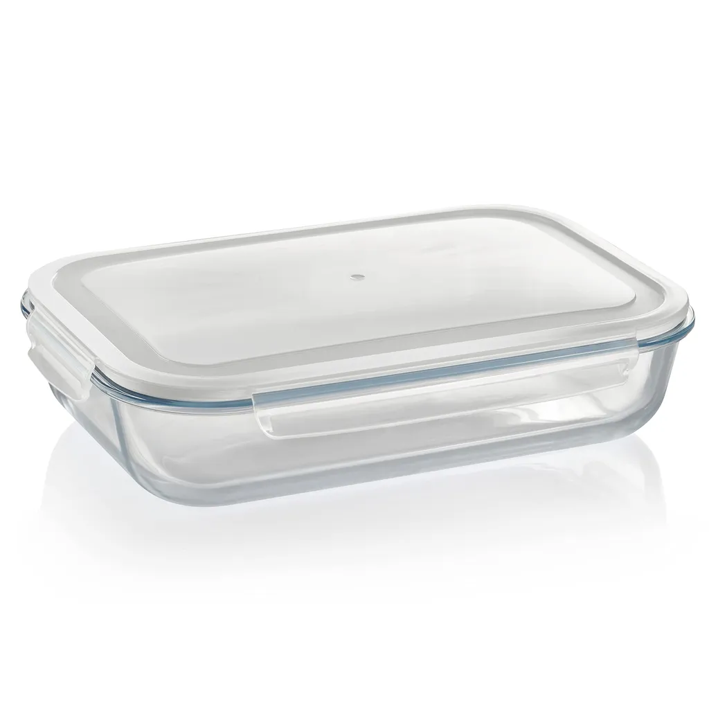 Casseruola Rettangolare Vetro Borosilicato 3600ml | Uso Professionale