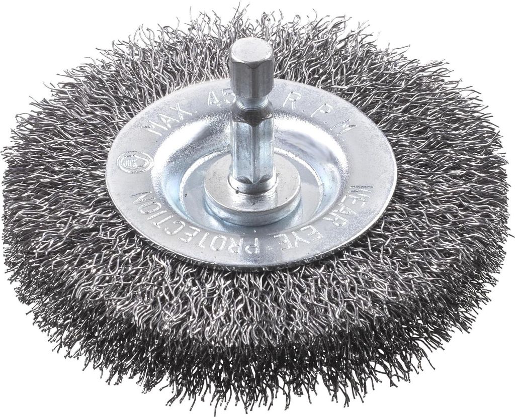 kwb Scheibenbürste, Speichenrad, 6 mm, 7,5 cm, 0,3 mm, Metall, Stein, Metall