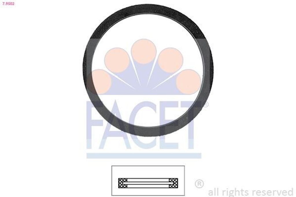 FACET Dichtung Thermostat 7.9502 für OPEL ZAFIRA B (A05)