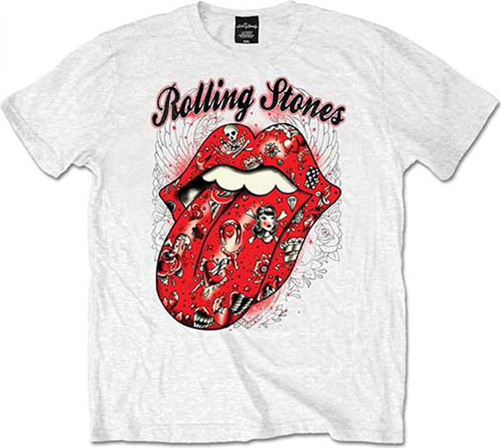The Rolling Stones Tattoo Flash White M T-Shirt