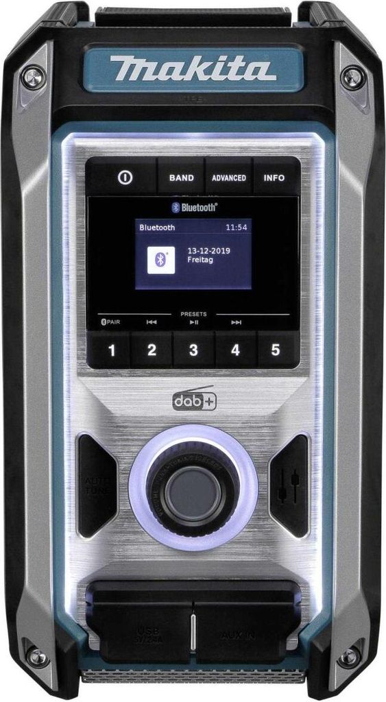 Akumulátorové rádio Makita DMR115 pro staveniště Obrázek produktu 3