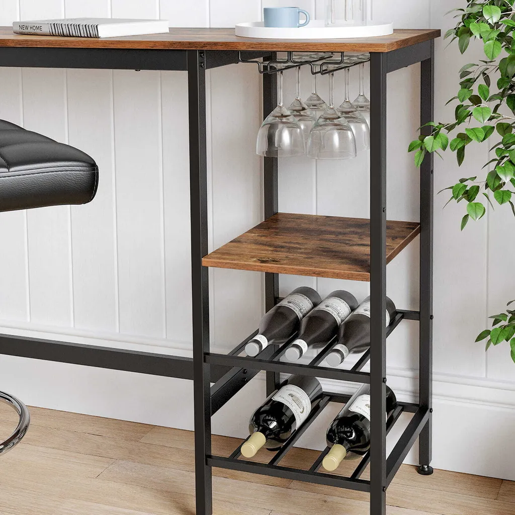 Table haute peu encombrante avec rangement pour optimiser les petits studios