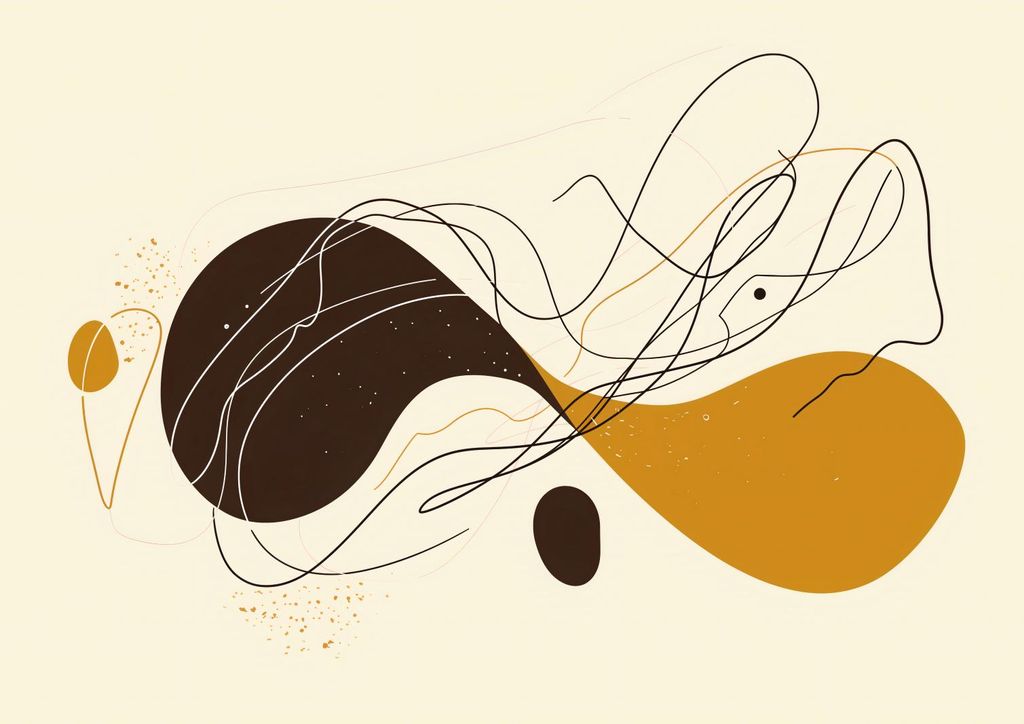 Plakat 29,7x21cm Symphonie von Linien und Formen
