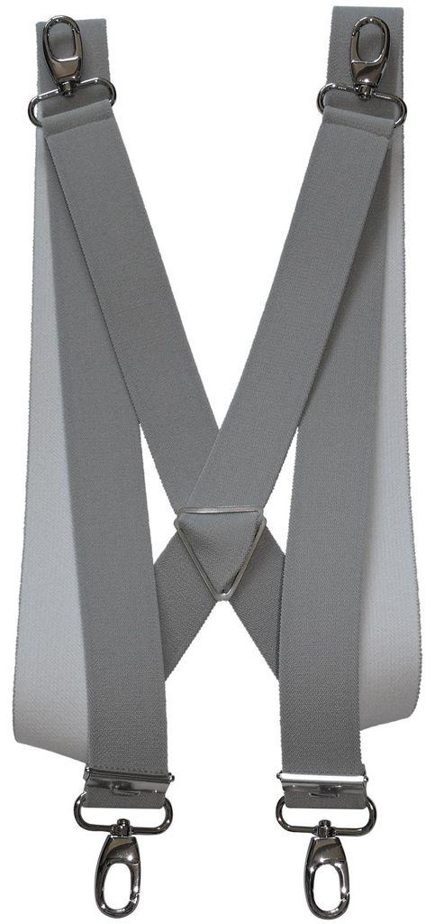 Hosenträger mit Karabinerhaken und Metallkreuz Produktbild 