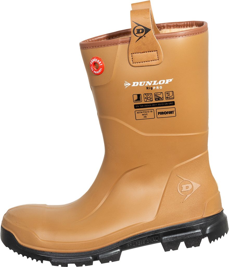 Dunlop RigPro m.Futter EN ISO 20345 S5 CI CR braun Gr. 41