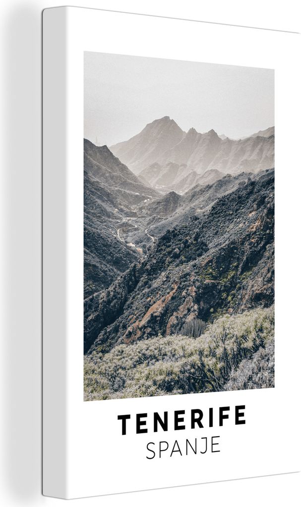 OneMillionCanvasses - Leinwandbilder - 90x140 cm, Teneriffa - Spanien - Berge, Wandbilder Kunstdruck Wanddekoration - Foto auf Leinwand - Gemäld...