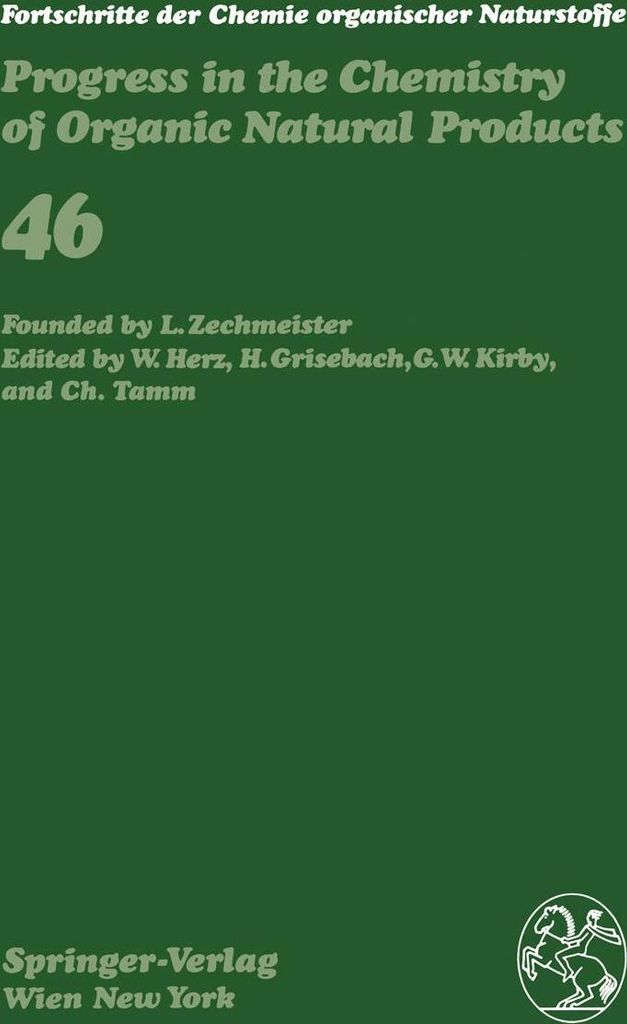 Fortschritte der Chemie organischer Naturstoffe / Progress in the Chemistry of Organic Natural Products