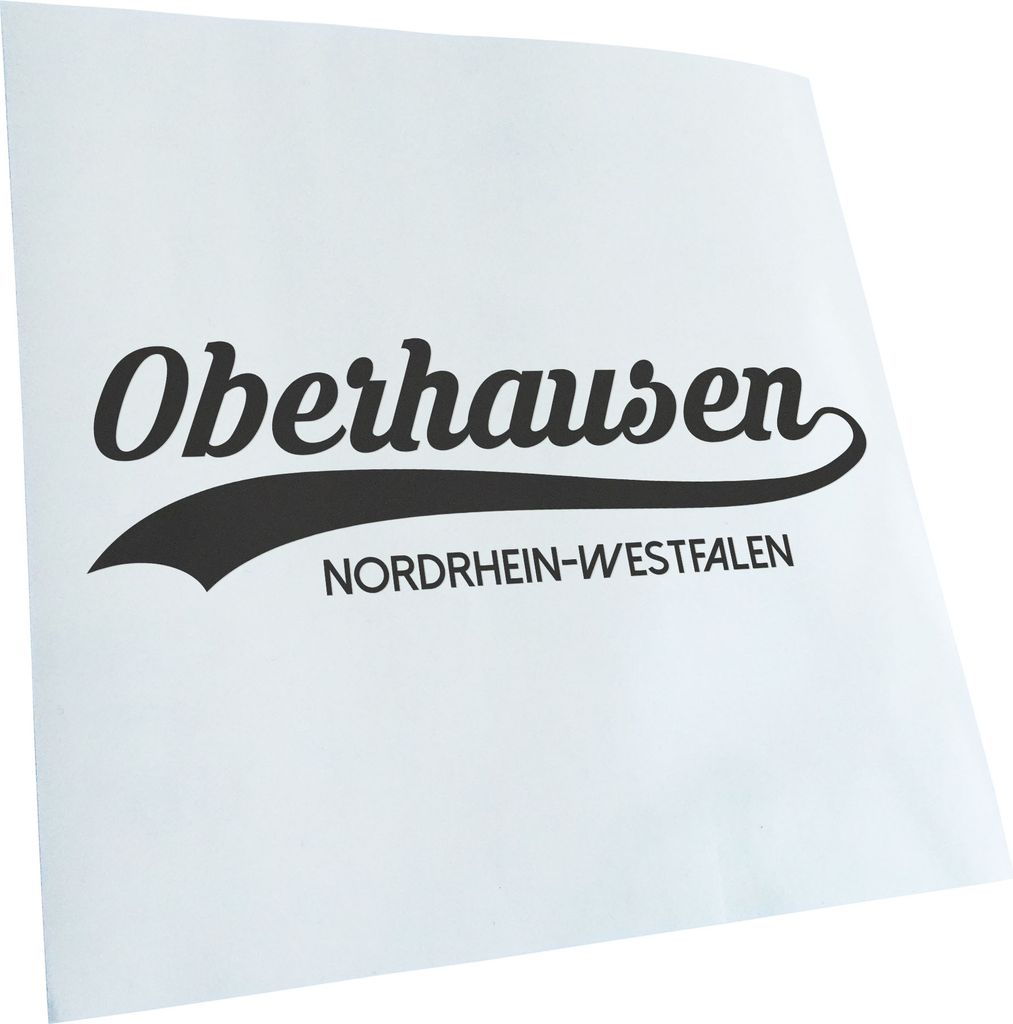 Kiwistar - Autoaufkleber - Oberhausen Nordrhein-Westfalen - Dunkelgrau - 40x12cm - Aufkleber für Auto, Laptop, Fahrrad, LKW, Motorrad mehrfarbig J...