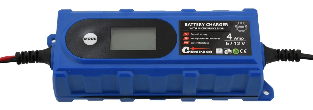 Chargeur de batterie avec écran LCD et microprocesseur 3,8 Amp - 3