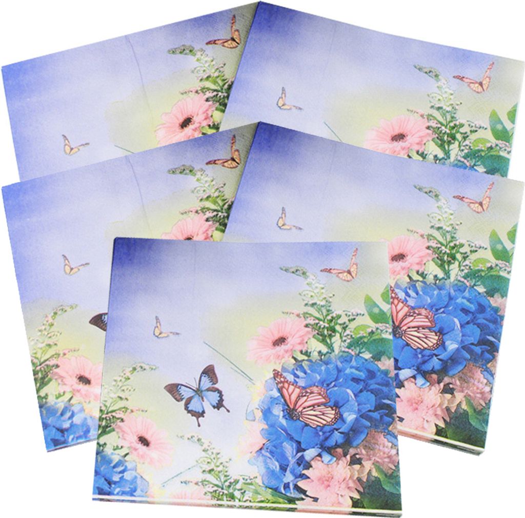 100 Stück Servietten Papierservietten 33 x 33cm Cocktailservietten Tischdeko für Hochzeit Brautdusche Party