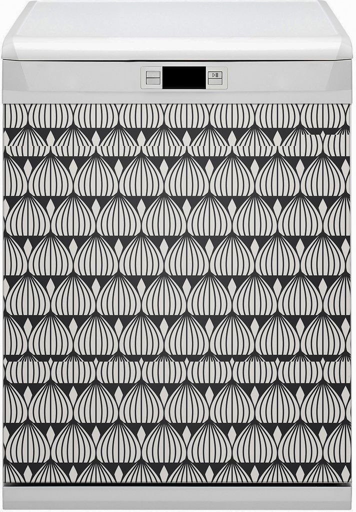 Magnet für Spülmaschine Abwaschbar 60x80 cm Magnet für Spülmaschine Magnetmatte Dekor - Retro -Muster